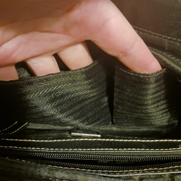 Vintage Prada Buckle Canvas Logo Satchel - Picture 15 of 16